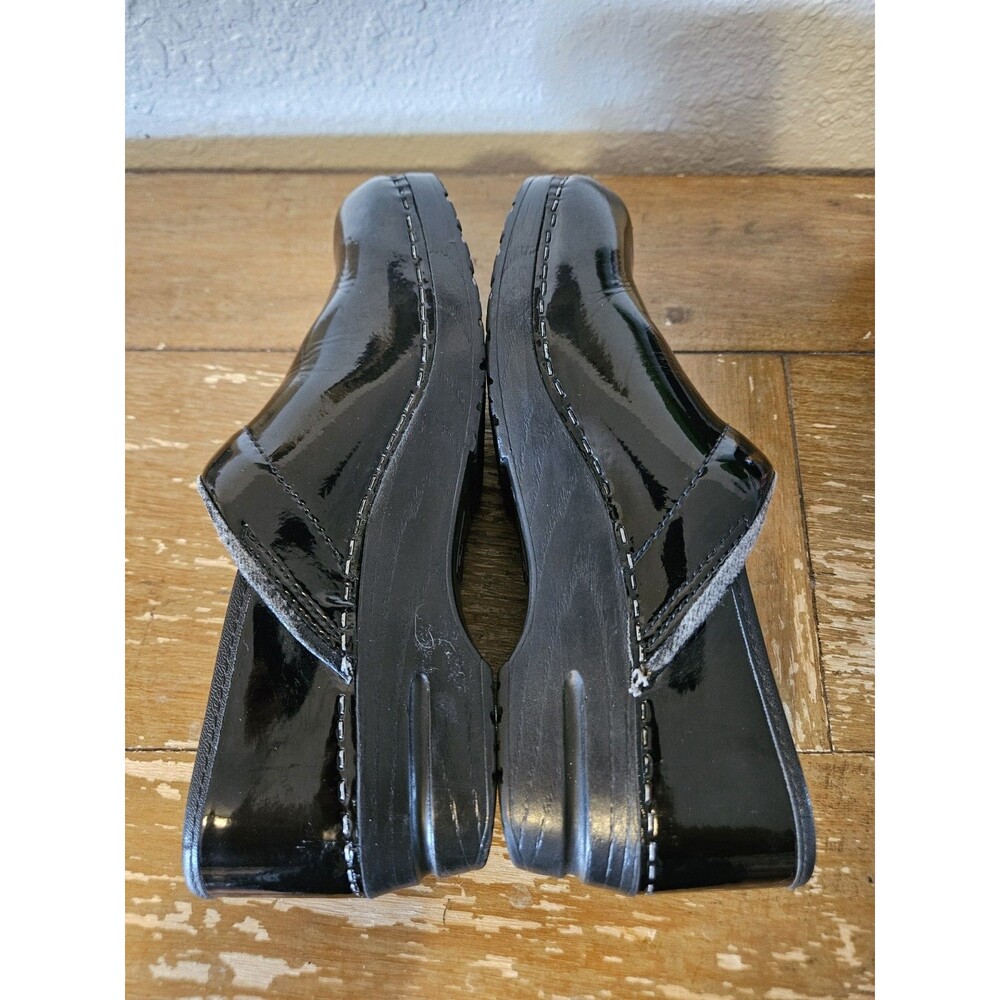DANSKO Black Patent Clogs Shoes Women Size  39 EU Comfort Shoes Nurse Doctor - Picture 6 of 11